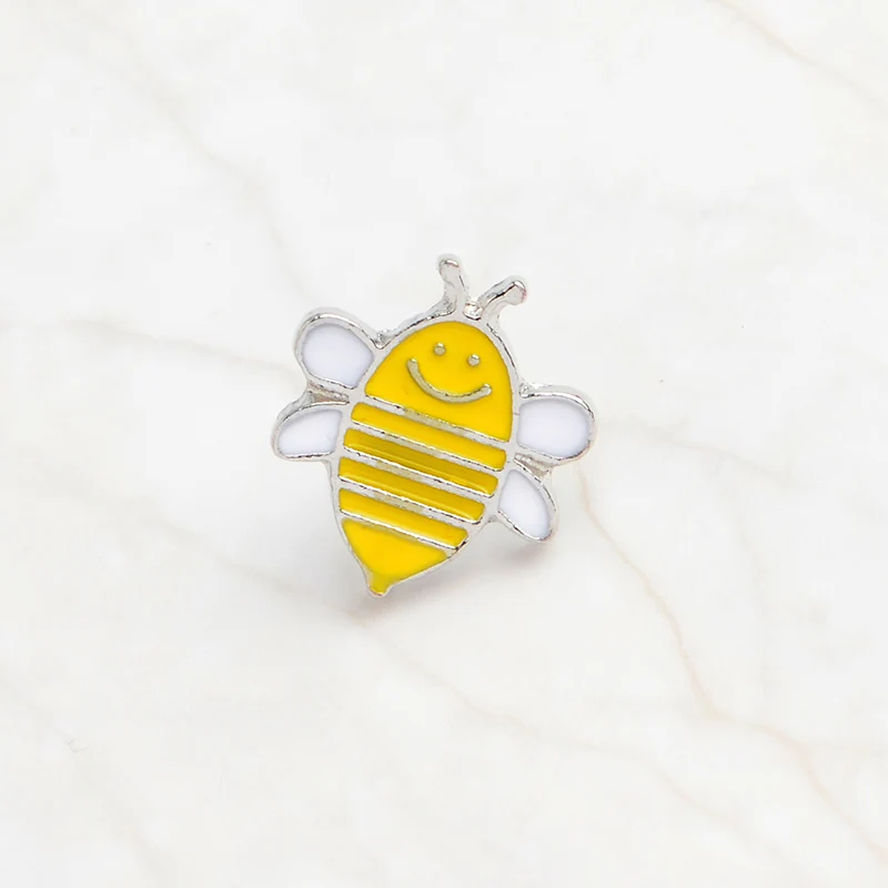 Bee Enamel Pins Collection Bee Kind Inspirational Badges Save The Bee Motivational Honey Bee Enamel Pin Quote Lapel pin Brooches Animal Gifts - Окраска металла: 6