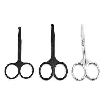

Stainless Steel Nose Hair Scissors Ear Facial Trimmers Cut Beauty Tool