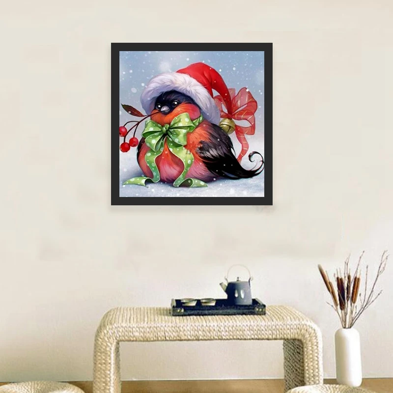 

Promotion--Diamond Painting Full Round Paint By Diamond Art Christmas Bird Diamond Painting Cross Stitch Home Decor