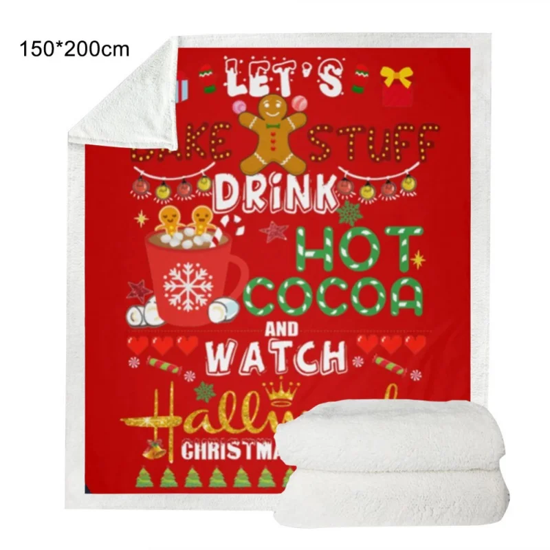 This Is My Hallmark Christmas Movie Watching Blanket Double-Sided Thickening Super Soft Warm Plush Throws For Adults And Kids