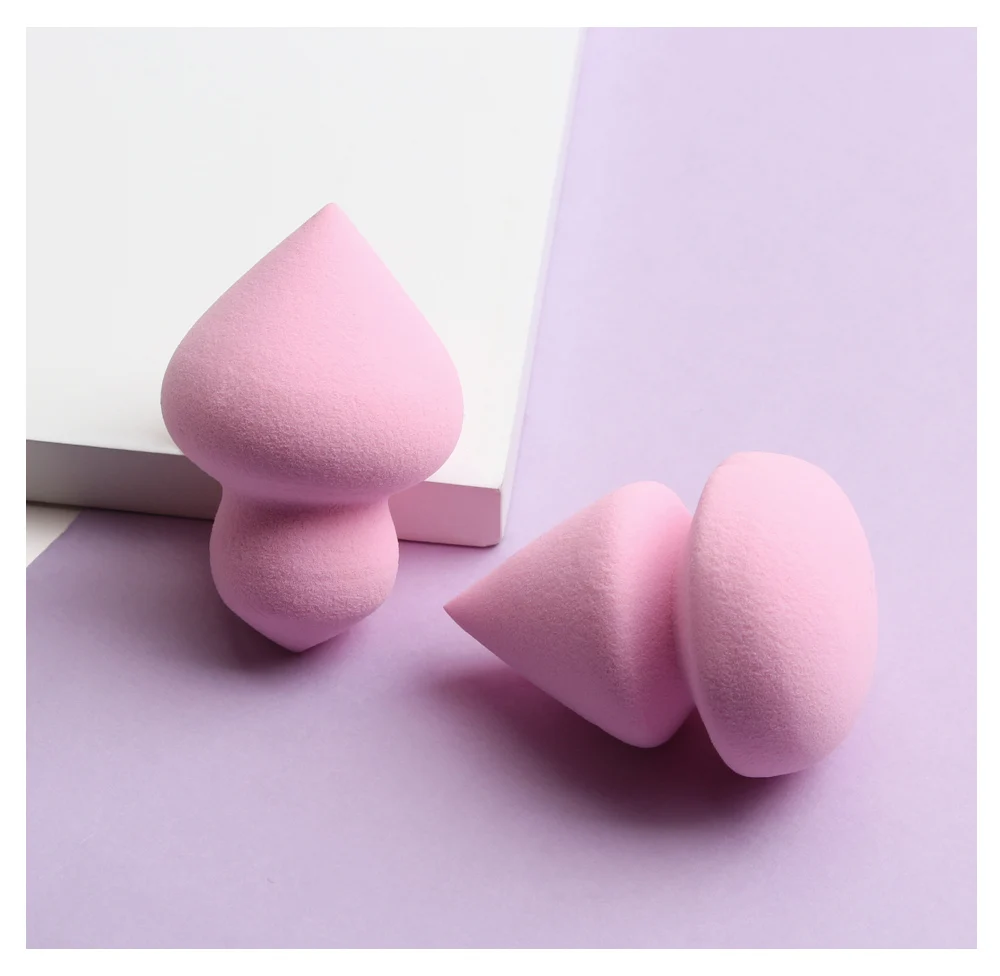 2 шт. мягкий спонж для макияжа красота яйцо BB жидкий крем Основа Пышное сухое влажное использование спонж для пудры и основы Косметика TSLM1 - Цвет: pink