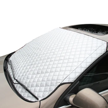 

Thicken Car Windshield Snow Cover Sun Shade Protection Cover auto front Window Mirror Protector cover Auto Accessories