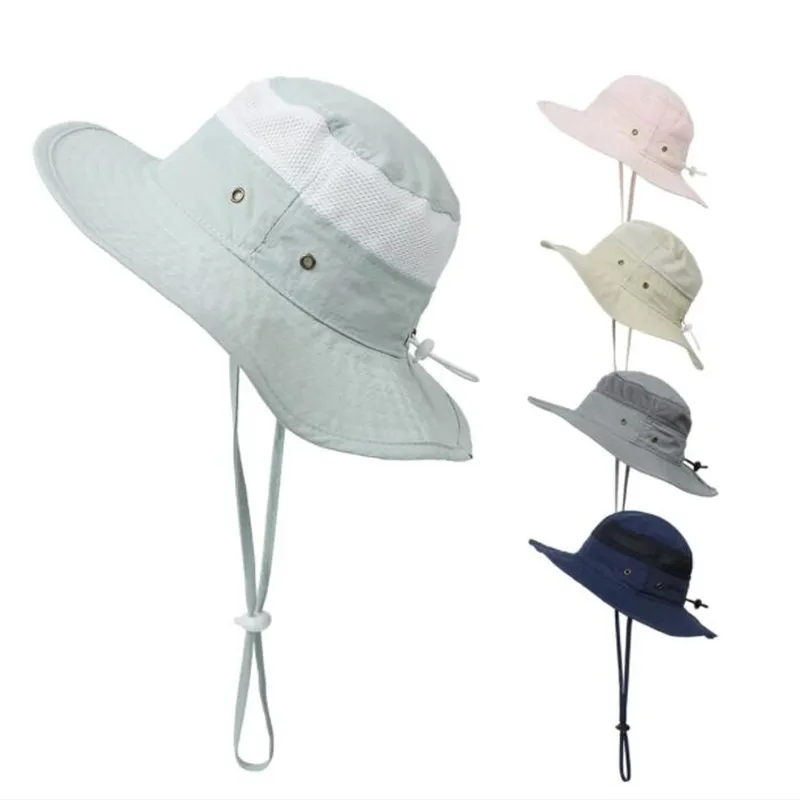 Children Girls Floppy Wide Brim Felt Sun Hat Outdoor Beach