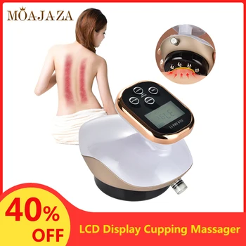 

EMS Micro Electric Cupping Massager Guasha Back Scratcher Vacuum Cans Anti Cellulite Suction Cups Negative Pressure Body Massage
