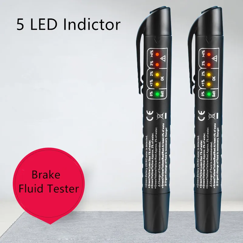 

Accurate Oil Quality Check Pen Universal Brake Fluid Tester Car Brake Liquid Digital Tester Vehicle Auto Automotive Testing Tool
