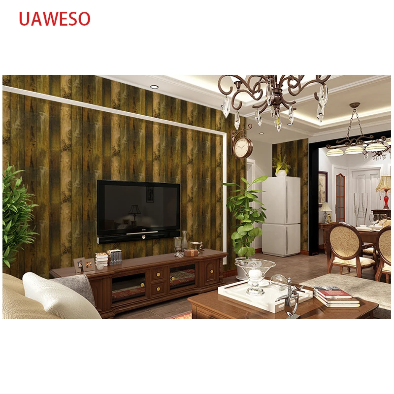 

UAWESO Wood self-adhesive Wallpaper for Furniture Cabinet Wardrobe Door Renovation Bedroom Wall Decor Waterproof Wallstickers