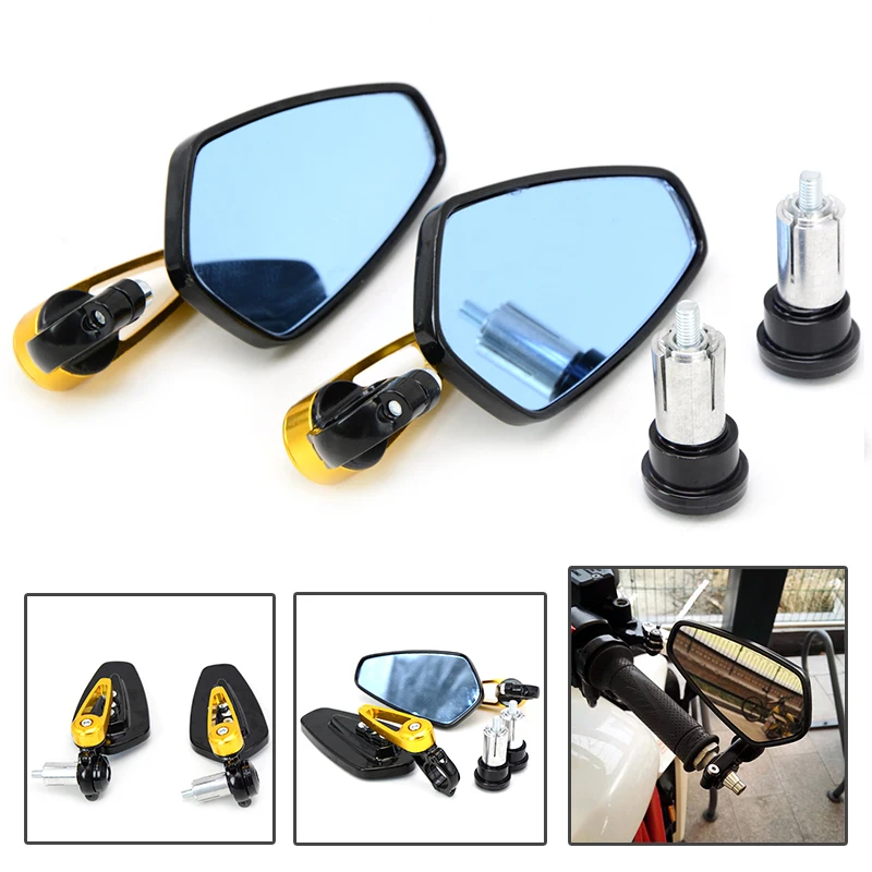 7/8&quot&quot 22mm handle bar motorcycle end mirror Motorcycle Mirror for YAMAHA FZ07 MT-07 FZ-10 MT-10 Tmax 500 Tmax530 XJR 400 |