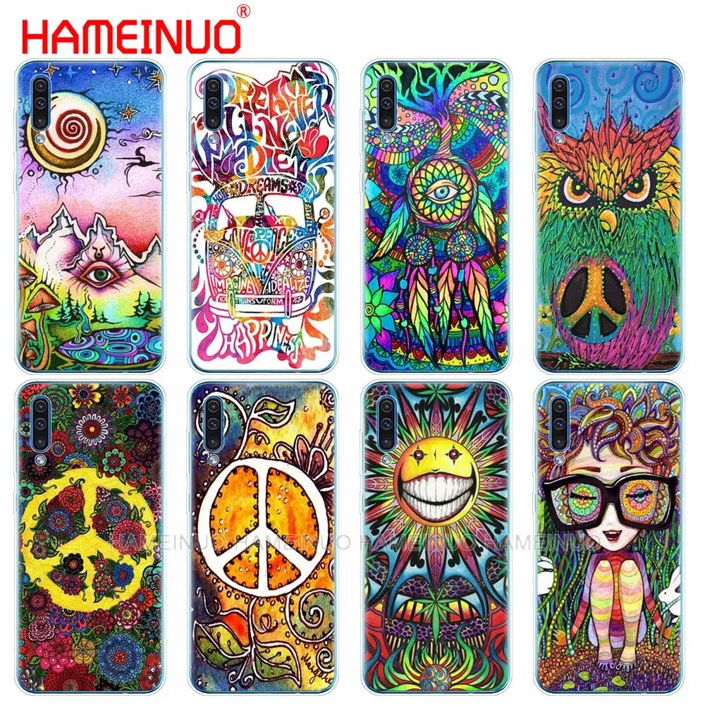 Силиконовый чехол для телефона Samsung Galaxy S10 E PLUS A10 A20 A30 A40 A50 A70 A10E A20E M20 Hippy Hippie Psychedelic
