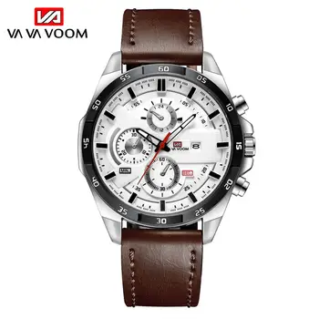 

New Design Male Clock Young Fashion Quartz Wristwatch Leather Band 3D Sports Watch for Men Business horloges mannen