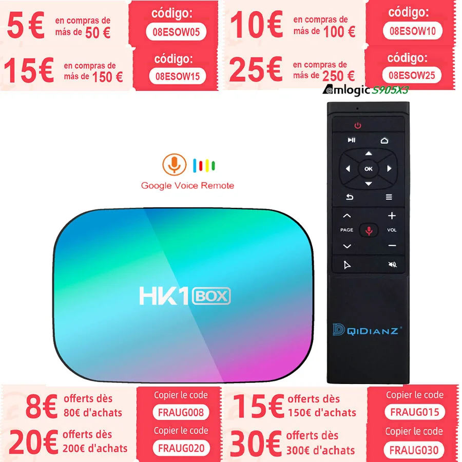 ТВ-приставка HK1BOX 4 + 128 ГБ 8K Amlogic S905X3 Android 9 0 двойной Wi-Fi 1080P 4K Youtube |