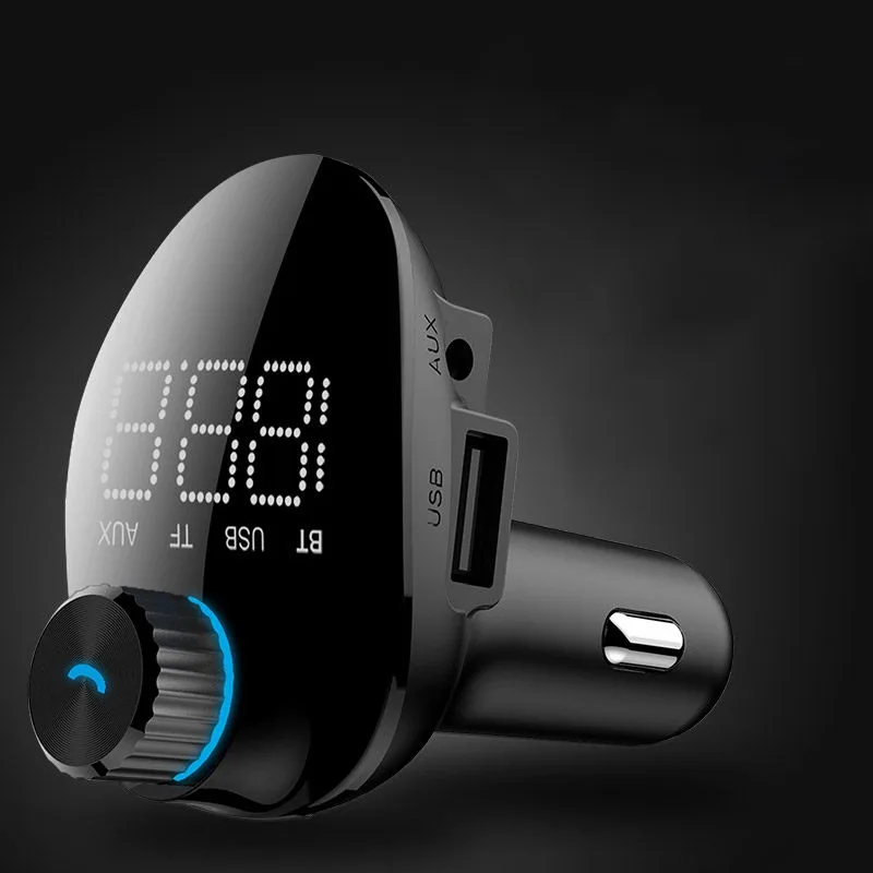 Bluetooth fm-передатчик музыкальный плеер TF/sd-карта USB флэш-накопитель с ручным звонком двойной USB быстрый адаптер для зарядки