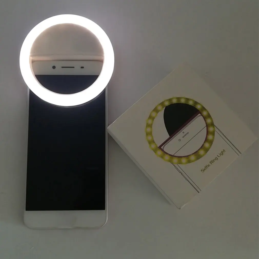 Подсветка мобильного телефона LED-светильник округлой формы кольцо заполняющий свет для мобильного телефона Красота Self-светильник с таймером живые фотографии заполняющий свет