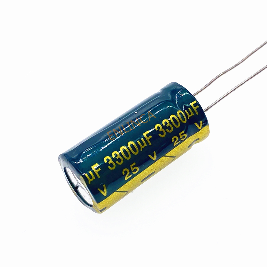 10pcs/lot 25V 3300UF Low ESR/Impedance High Frequency Aluminum Electrolytic Capacitor Size 13*25 3300UF25V 20%
