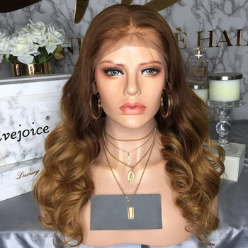 

AVEJOICE Indian Hair Body Wave Wig Ombre Blonde Human Hair Lace Front Short Wigs Natural Hairline 27 Color Wig For Black Women