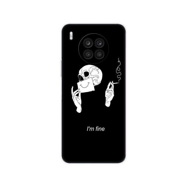 Honor 50 Lite Case 6.67inch Silicon Back Cover Phone Case For Huawei Honor 50 Lite Soft Case TPU Bumper 50Lite Light Funda