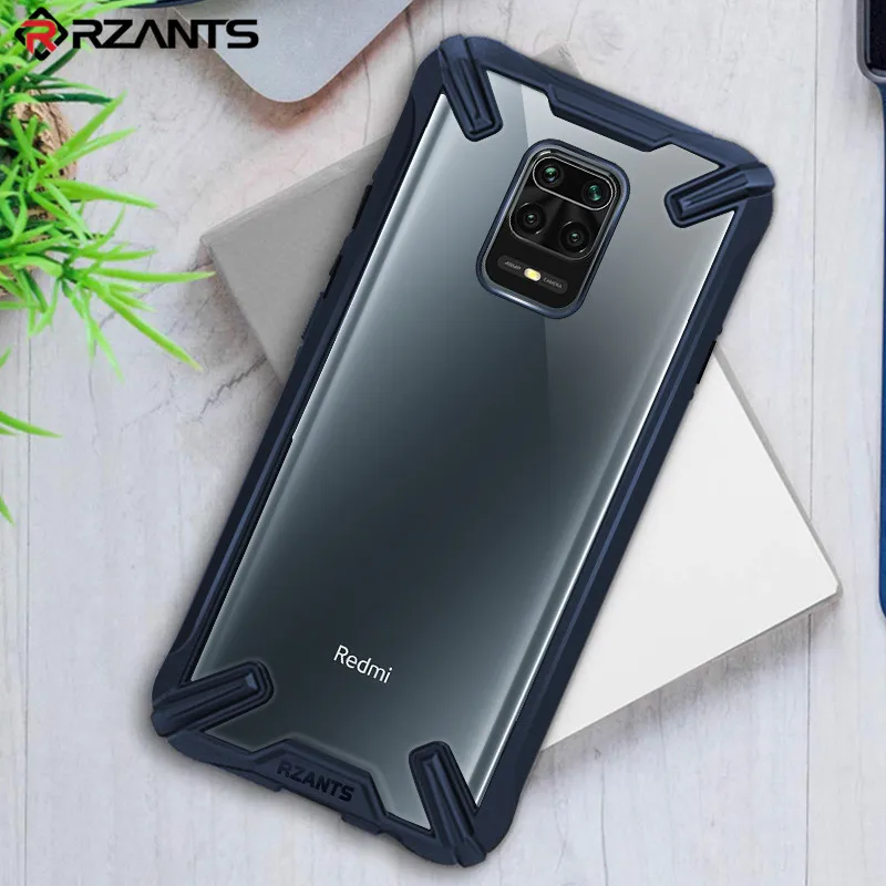 Прозрачный противоударный чехол из акрилового поликарбоната и ТПУ для Xiaomi Redmi Note