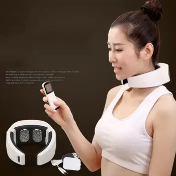 

Electric Neck Massager Pulse Cervical Vertebra Impulse Massage Physiotherapeutic Acupuncture Magnetic Therapy Relief Pain Tool
