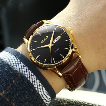 

Watch wholesale manufacturers customized cross-border hot style quartz watch double calendar waterproof men's watch men's watch