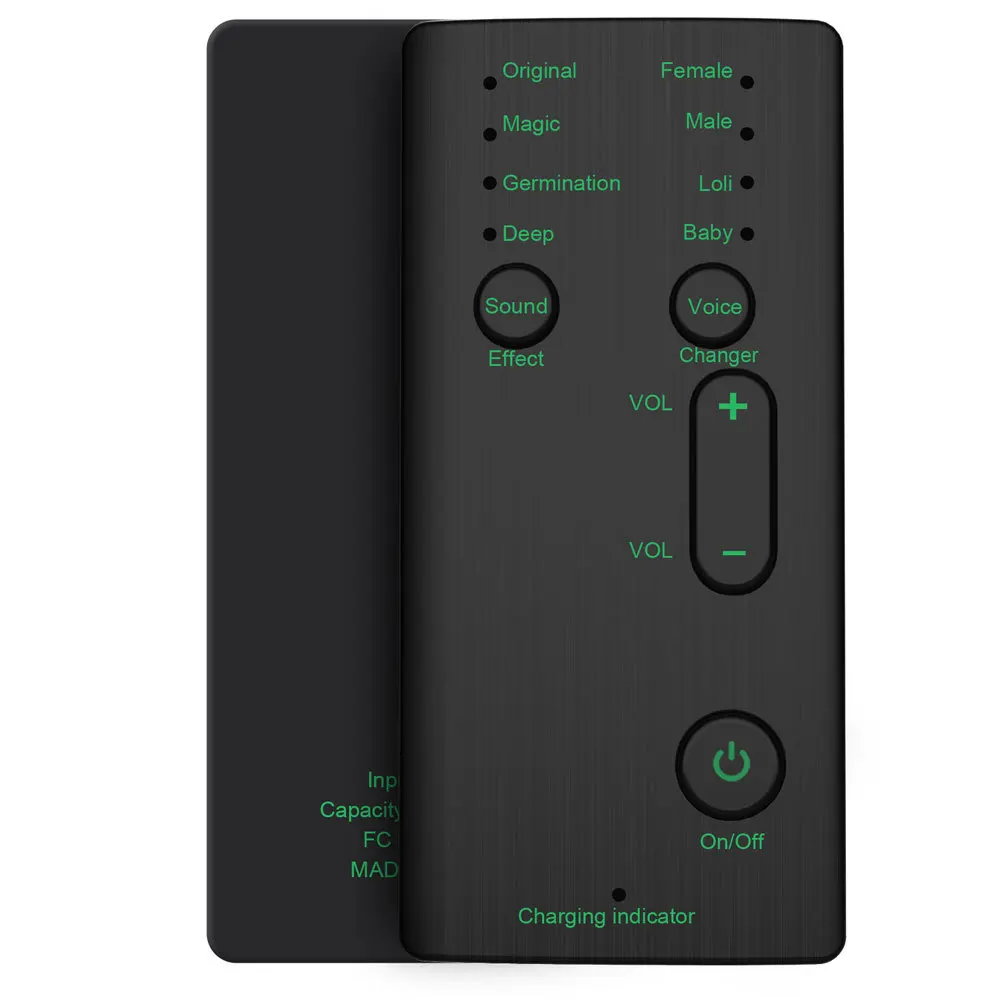 Voice Changer Mini Portable 8 Voice Changing Modulator with Adjustable Voice Functions Phone Computer Sound Card Mic Tool New 