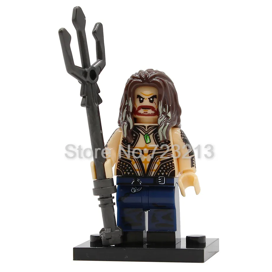 X0219 DC Super Hero рисунок, Супермен мера брат глаз чудо-женщина аквамэн убийца Мороз Набор строительных блоков кирпич игрушки - Цвет: Arthur Curry