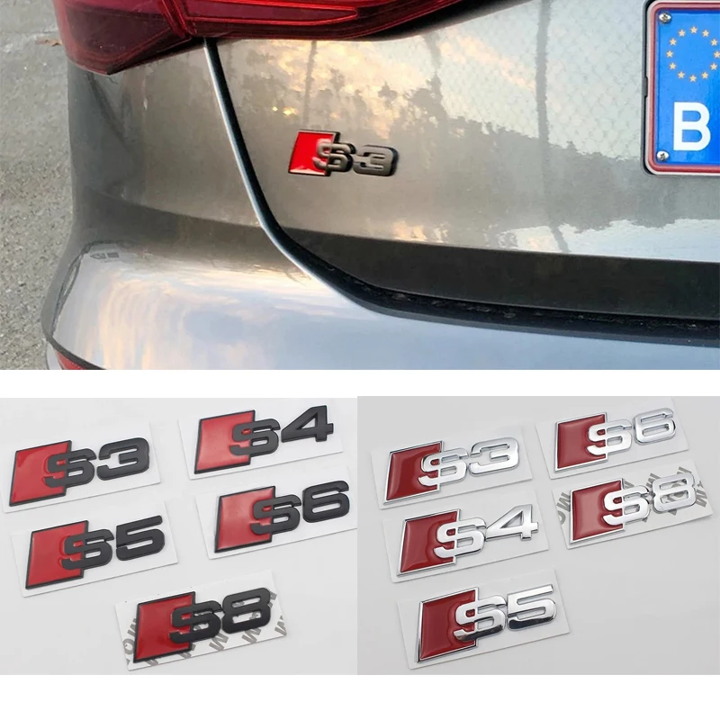 Подходит для Sline S3 S4 S5 S6 S7 S8 A4 A5 A6 A7 A8 Автомобильный логотип значок переводная