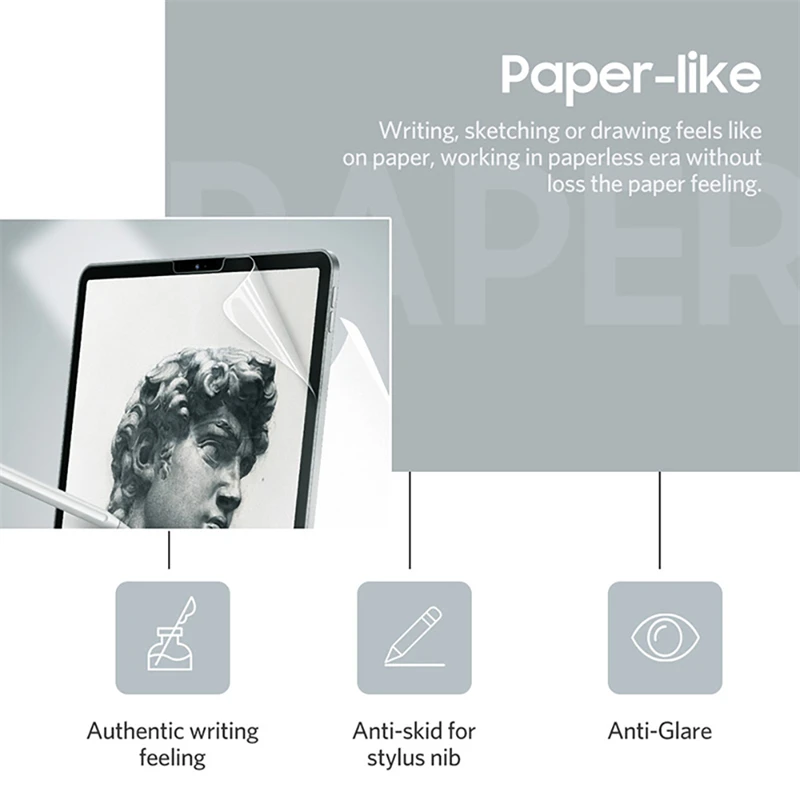 Paper Like PET Matte Write Painting Film Screen Protector For iPad 10.2 Pro 11 Air 5 4 10.9 Mini 3 4 5 6 9.7 10.5 2022 8th 9th