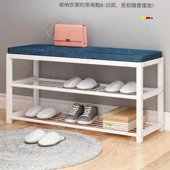 

Shoe-changing stool hanger hanger home entrance coat rack small entrance can sit shoe cabinet soft bag shoe rack