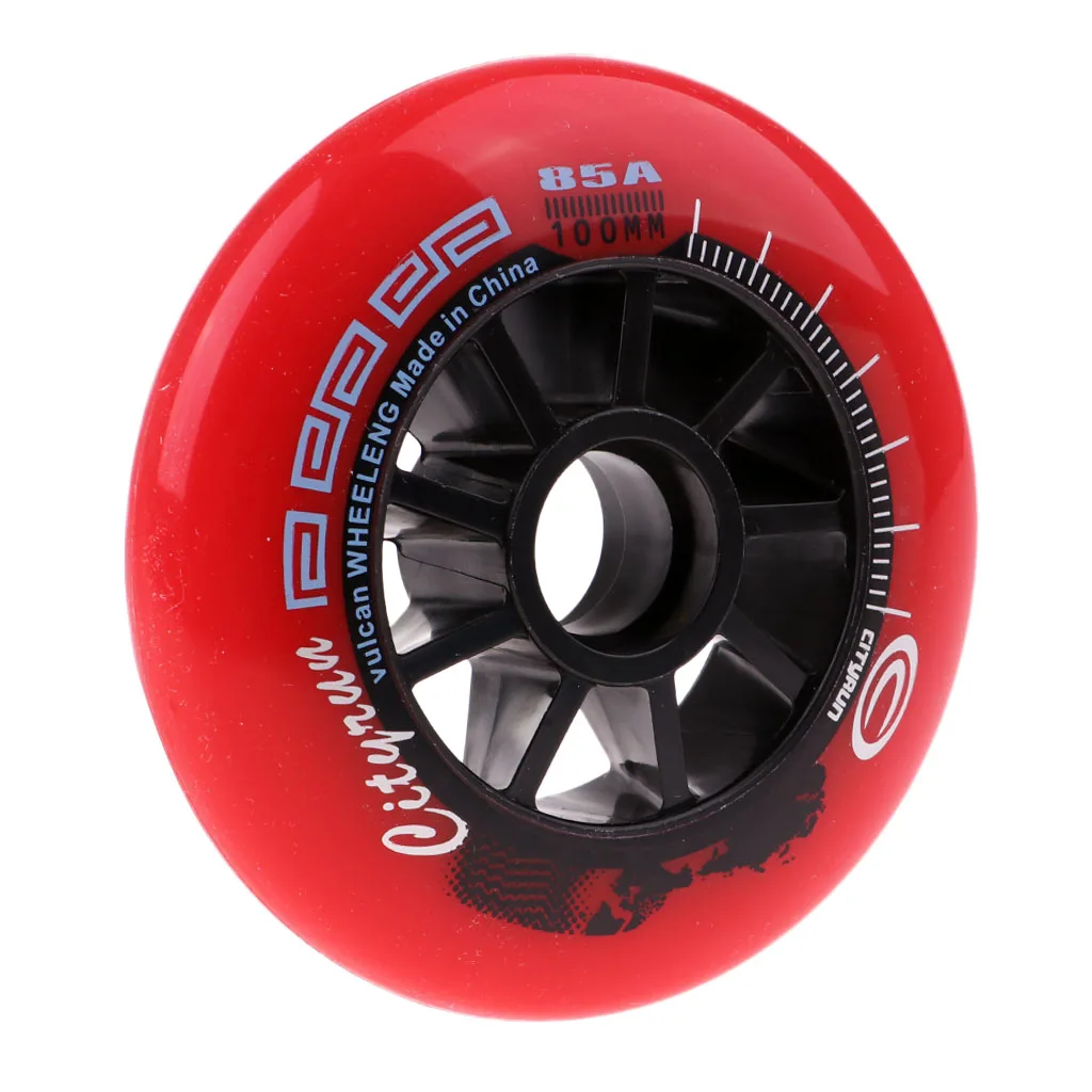 1 pcs Inline Roller Skate Wheel Replacement Skating Accessory Durable High Elastic Wear-resistant Sports Equipment 90/100/110mm