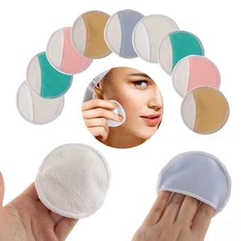 

Face Cleansing Cleaner Plush Puff Three Layer Makeup Reusable cotton pads Microfiber Cloth Pads Towel
