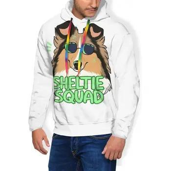 

Sheltie Hoodie SHELTIE SQUAD Hoodies Male Casual Pullover Hoodie XXL Streetwear Autumn Long Red Hoodies