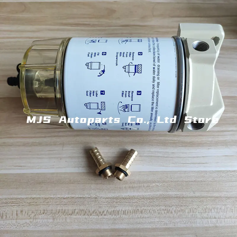 S3227 Fuel Water Separator Spin-On Filter/Water Separator Complete Kit for Racor 320R-RAC-01 and 490R-RAC-01 10 Micron Assembly