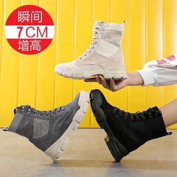 

leather canvas restoring ancient ways of new fund of 2020 autumn winters is joker ins web celebrity 8 thin short boots