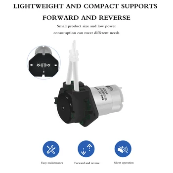 

3V 6V 12V 24V DC Dosing Pump Peristaltic Dosing Head For Aquarium Lab Analytical Water New Arrival Pompe Doseuse Peristaltique
