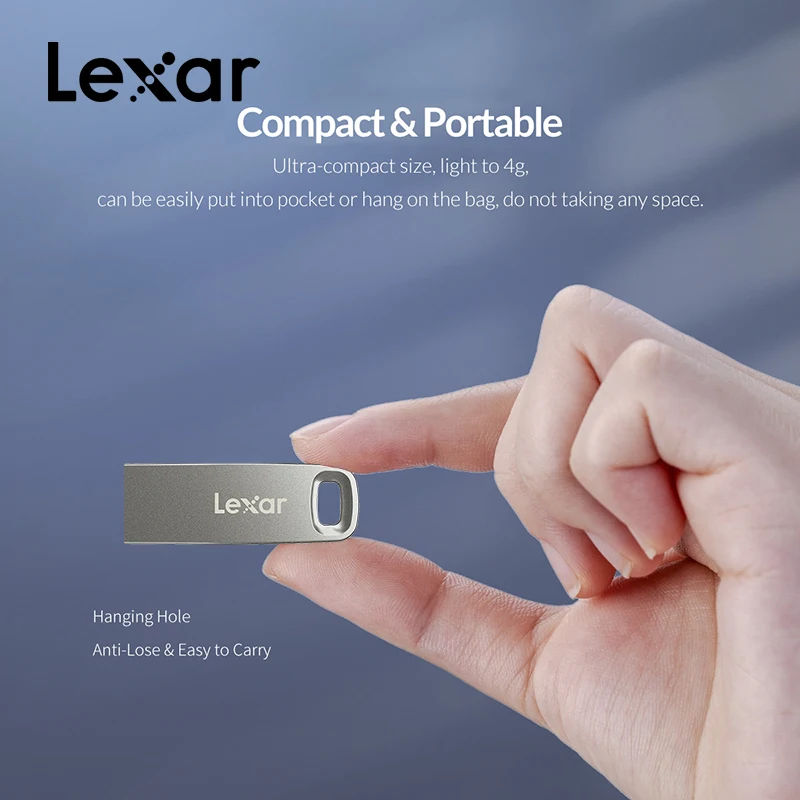 Lexar USB 3,0 M45 USB флэш-накопитель 32 Гб 64 Гб Высокое Скорость 100 МБ/с. металлический флэш-накопитель U Stick 128 ГБ usb-носитель Stick устройства хранения данных