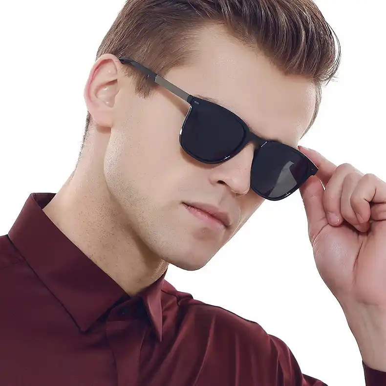 mens sunglasses matte black