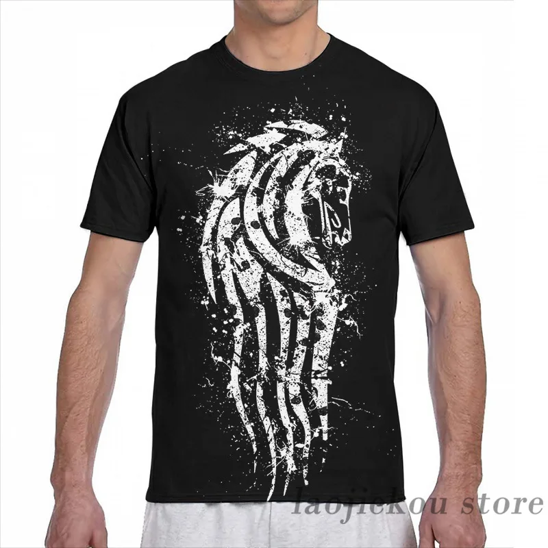 Футболка с принтом лошади Рохана для мужчин и женщин модный топ коротким рукавом