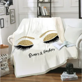 

3D Art Design Microplush Blanket Lash Out Double Layer Blankets Throws on Sofa/Bed/Plane Travel Blanket Toddle ,Twin ,Queen
