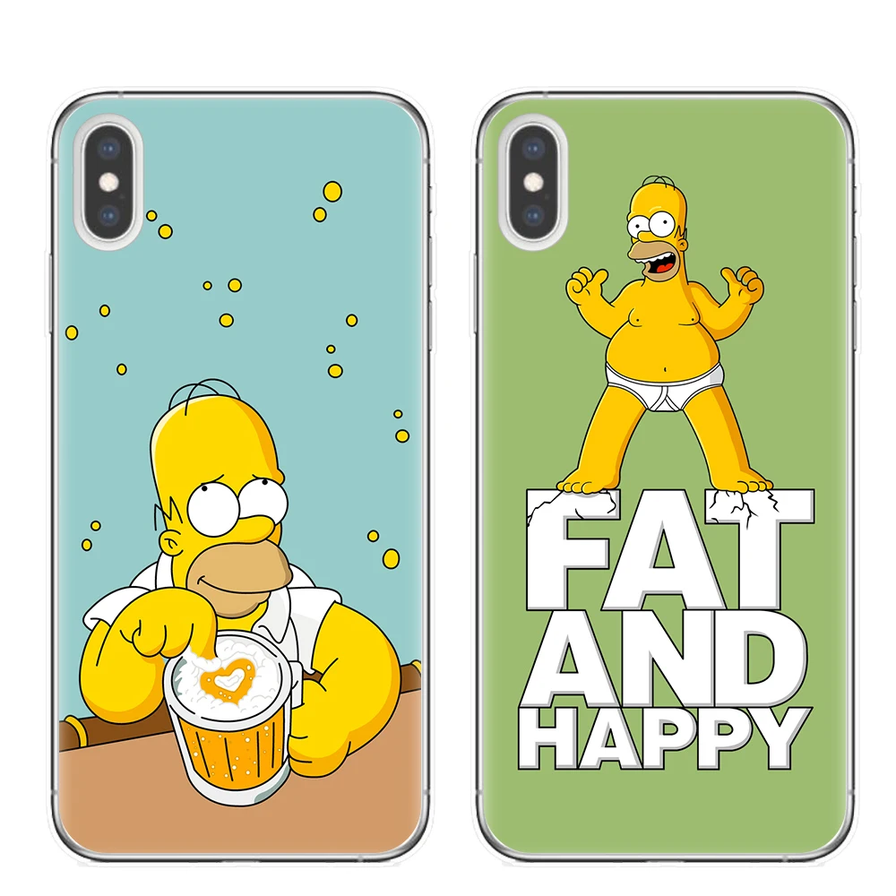 

Cute Cartoon Simpson Phone Cases For iPhone 6 S 6S 7 8 Plus Case Silicone Soft TPU Cover Case For iPhone 11 Pro XS Max X XR Capa