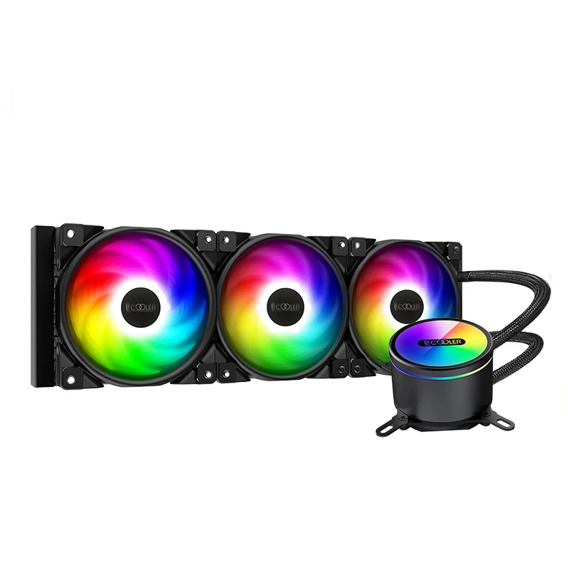 Best Price Pccooler GI-CX360/240 CPU Water Cooler 120mm 5V/3PIN addressable RGB Fan CPU Liquid cooling For Intel 115x 2011 2066 AMD TR4 AM4