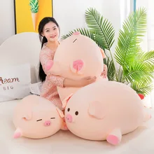 Cerdo rosa – ballon rose de dessin animé 40 80CM, jouets en peluche, coussin d'oreiller en peluche, décoration, cadeaux d'anniversaire de vacances