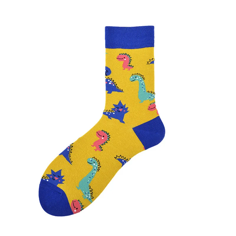 Женские носки, забавные мультяшные животные, фламинго, единорог, Акула, милые носки, женские креативные японские носки для скейтборда в стиле Харадзюку - Цвет: 18