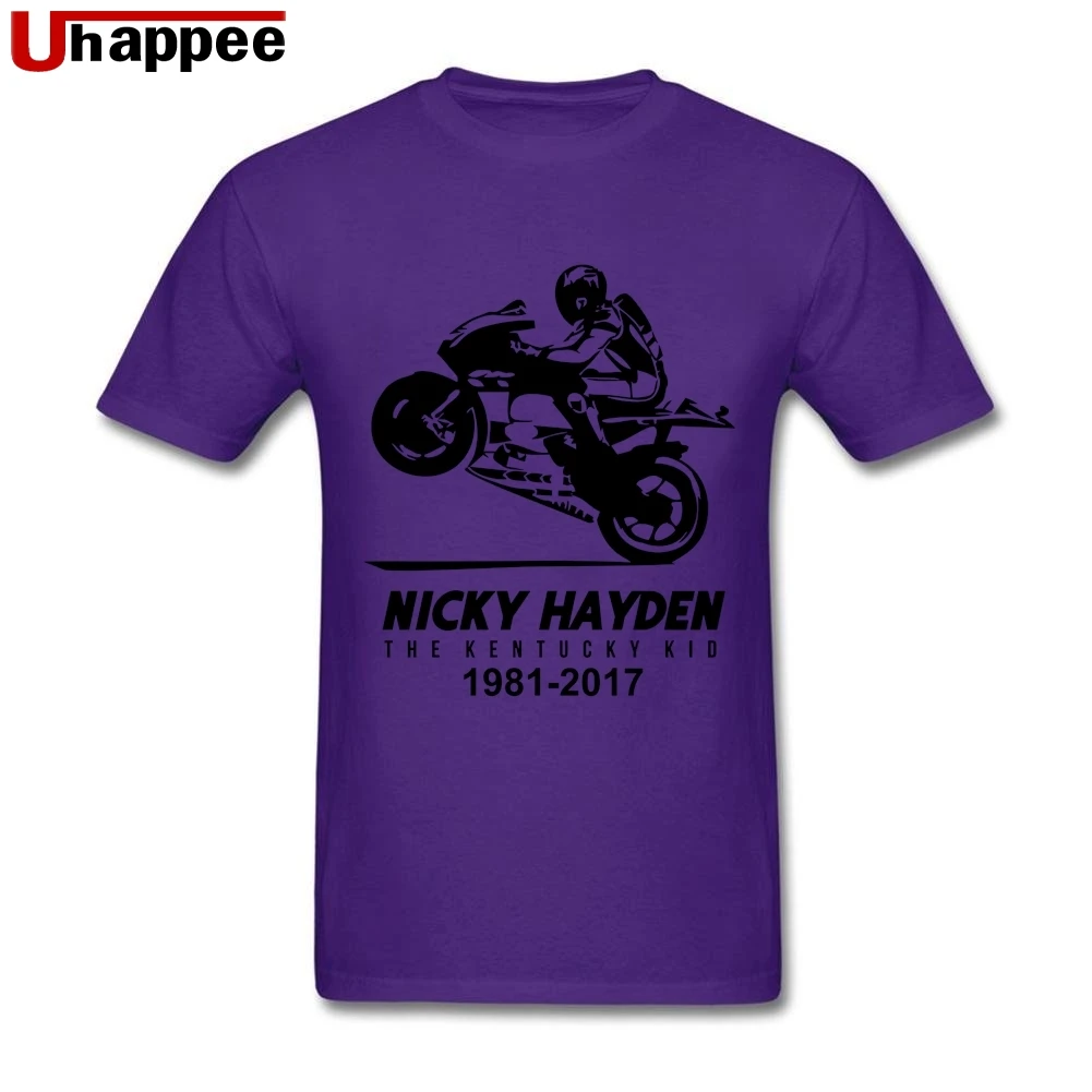 80s Стиль панк Rock1981 Ники Хэйден 69 топы, футболки Men'sItalia бренд короткий рукав подростков футболка для высоких мужчин - Цвет: Фиолетовый