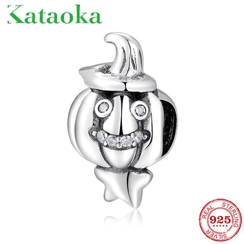 

High quality Fairy tale 925 Sterling Silver Lovely Pumpkin elves Beads Fit Original European Charm Bracelet Jewelry making 2018