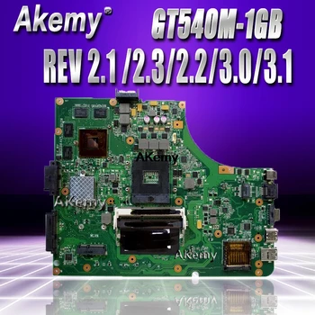 

Akemy K53SV Laptop motherboard For Asus K53SM K53SC K53S K53SJ Test original mainboard REV 2.1 /2.3/2.2/3.0/3.1 GT540M-1GB
