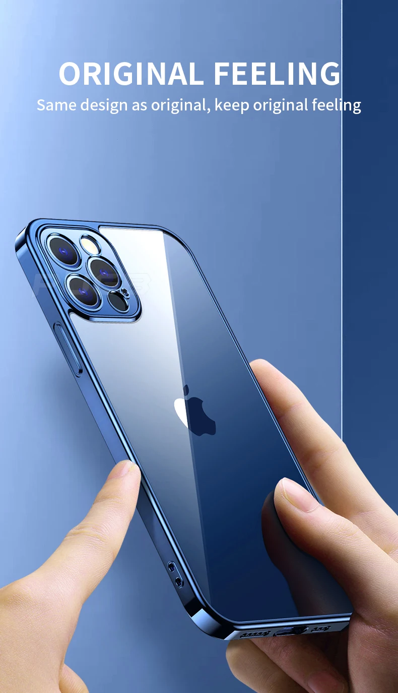 Luxury Transparent Square Frame Plating Case for iPhone 13 12 11 Pro Max Mini iPhone X Xs Xr 7 8 Plus SE 2020 Soft Clear Cover Luxury Transparent Square Frame Plating Case for iPhone 13 12 11 Pro Max Mini iPhone X Xs Xr 7 8 Plus SE 2020 Soft Clear Cover