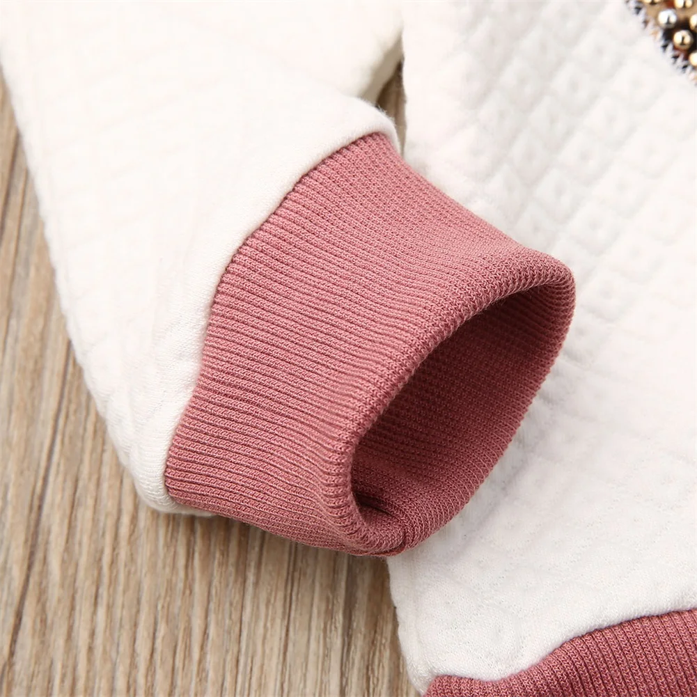 1-6Y осенне-зимние комплекты одежды для маленьких девочек; комплект из топа с леопардовым принтом и длинными рукавами+ розовые бархатные юбки со складками