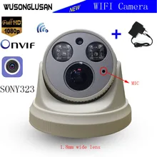 Домашний Wifi IP монитор безопасности 1080P 960P 720P CMOS купол 1,8 мм широкоугольный CamHi приложение Onvif аудио запись CCTV IP камера безопасности