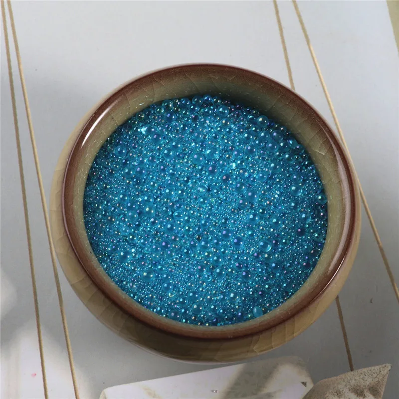 20 g Glas-Wassertropfen-Blase, Schleimfüller, Mikroperlen, Kawaii-UV-Harzfüllung, verschiedene Schleimzubehör, 0,6–3 mm – Detail 14