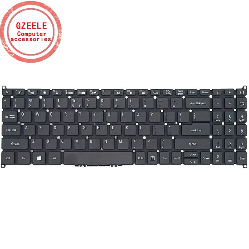 Teclado para Notebook Acer Aspire A31542 A315-42g A31554 34 A315-54g A315-55 A315-55g A515-52 A515-53 A515-54 us ru sp ar Novo