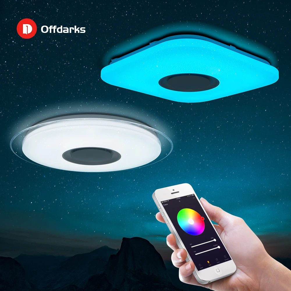 Современный светодиодный потолочный светильник Offdarks Bluetooth динамик с